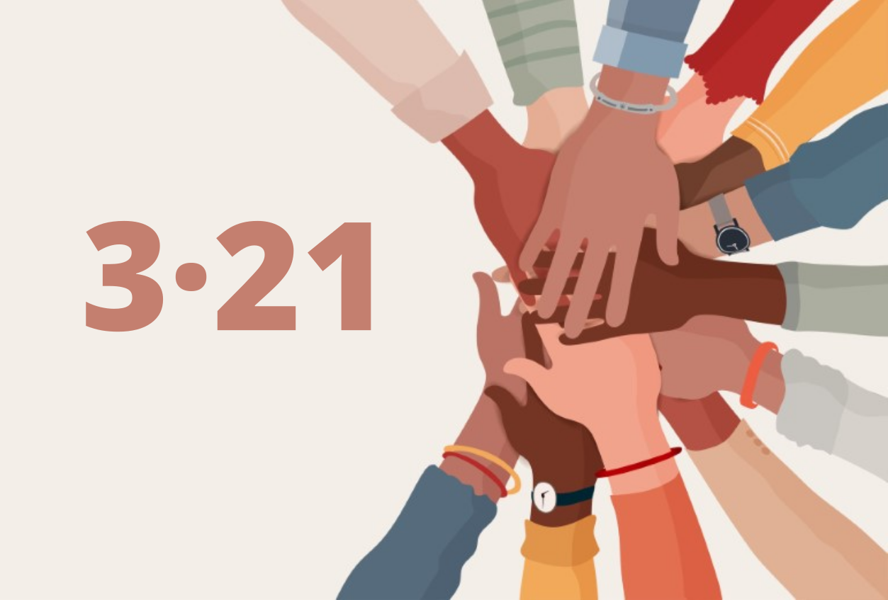 Illustration: people of different colours putting their hands together Illustration: people of different colours putting their hands together